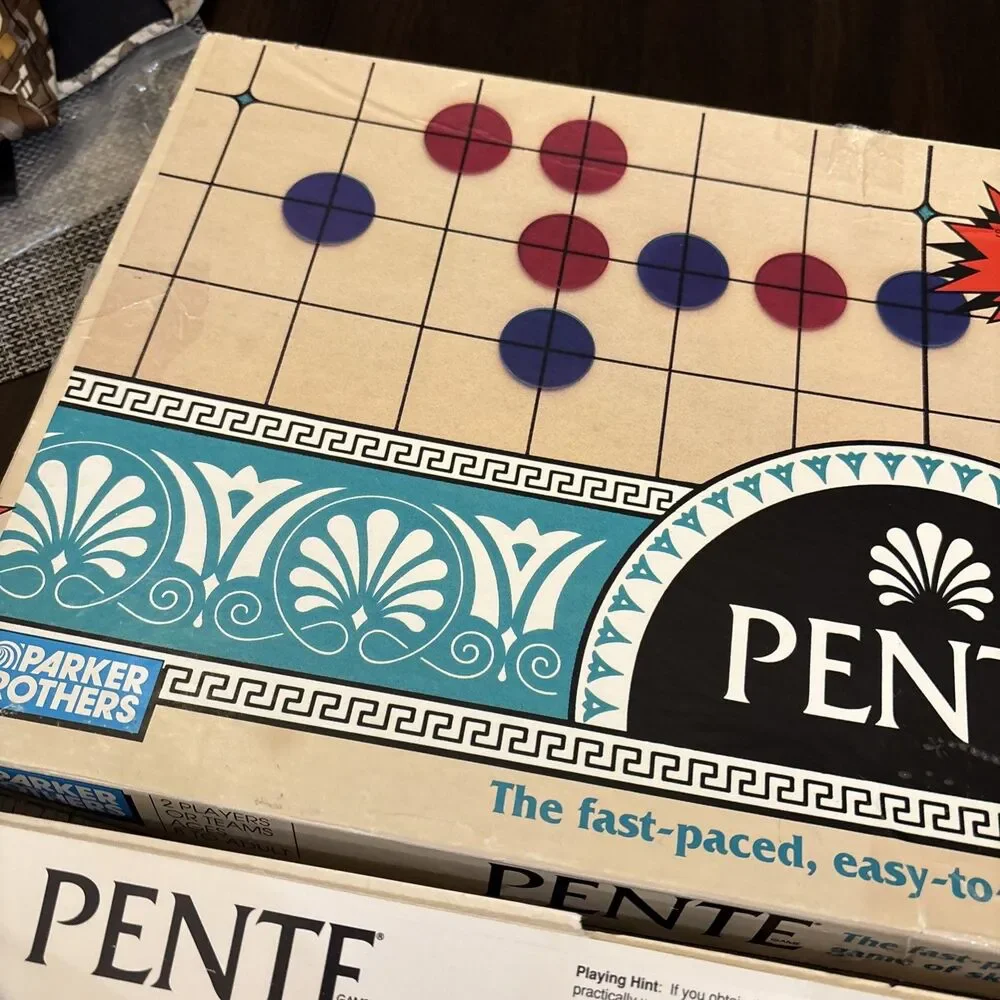 Pente - Parker Brothers - Board Game - Vintage 1989 - Two Boards - Missing Winks